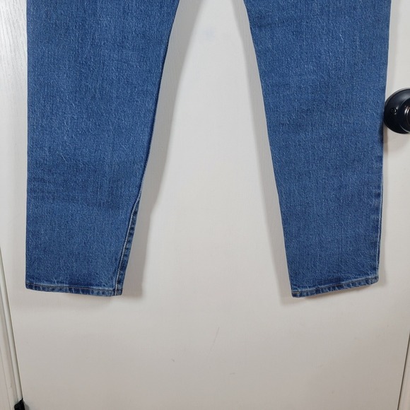 Levi's Premium Wedgie Straight Jeans Size 25 Button Fly Medium Wash High Rise - Picture 8 of 10